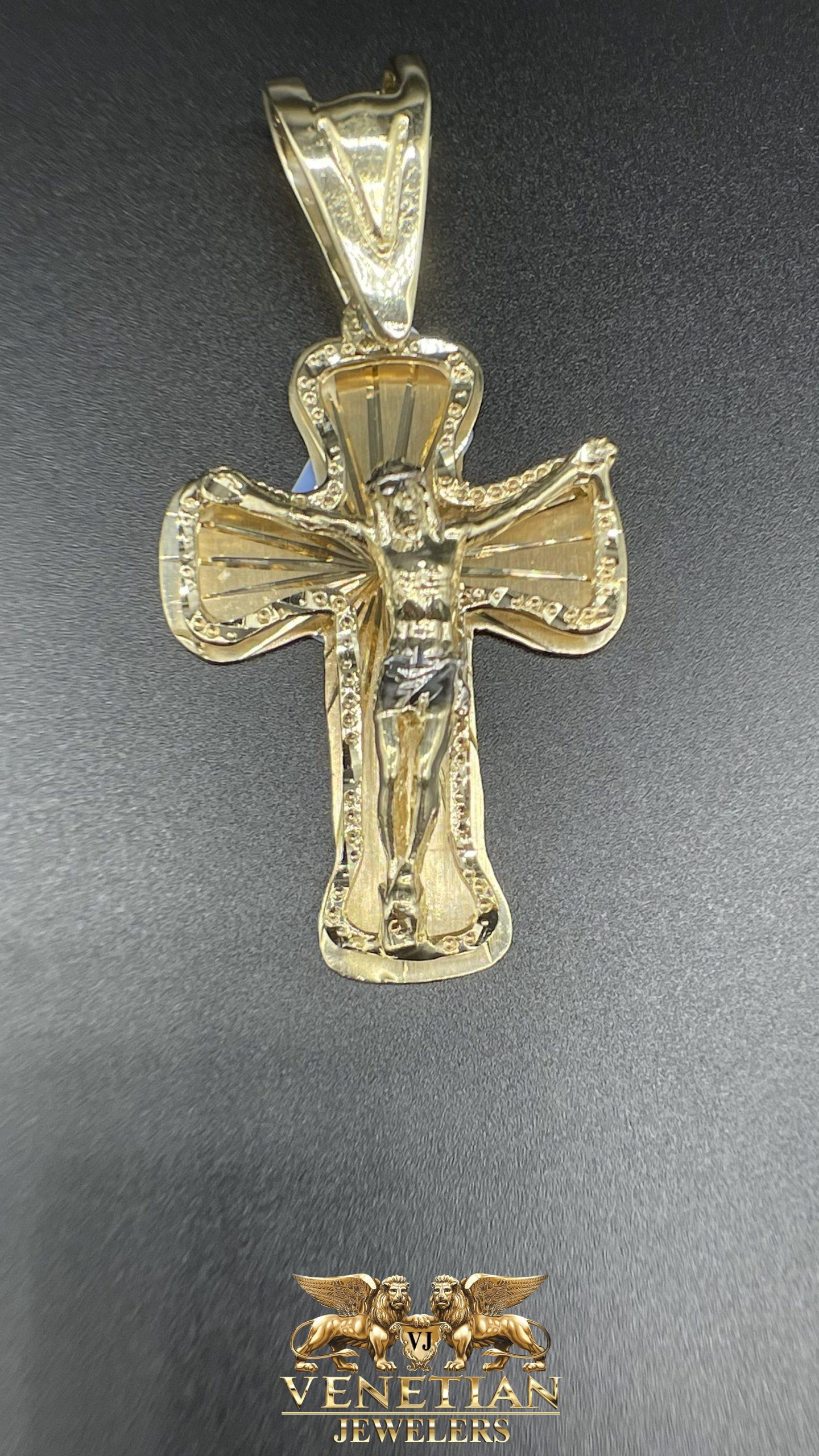 Cross With Jesus Pendant – VJ Diamond Sanford Orlando