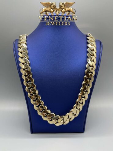 10KT Solid MiamiCuban Necklace