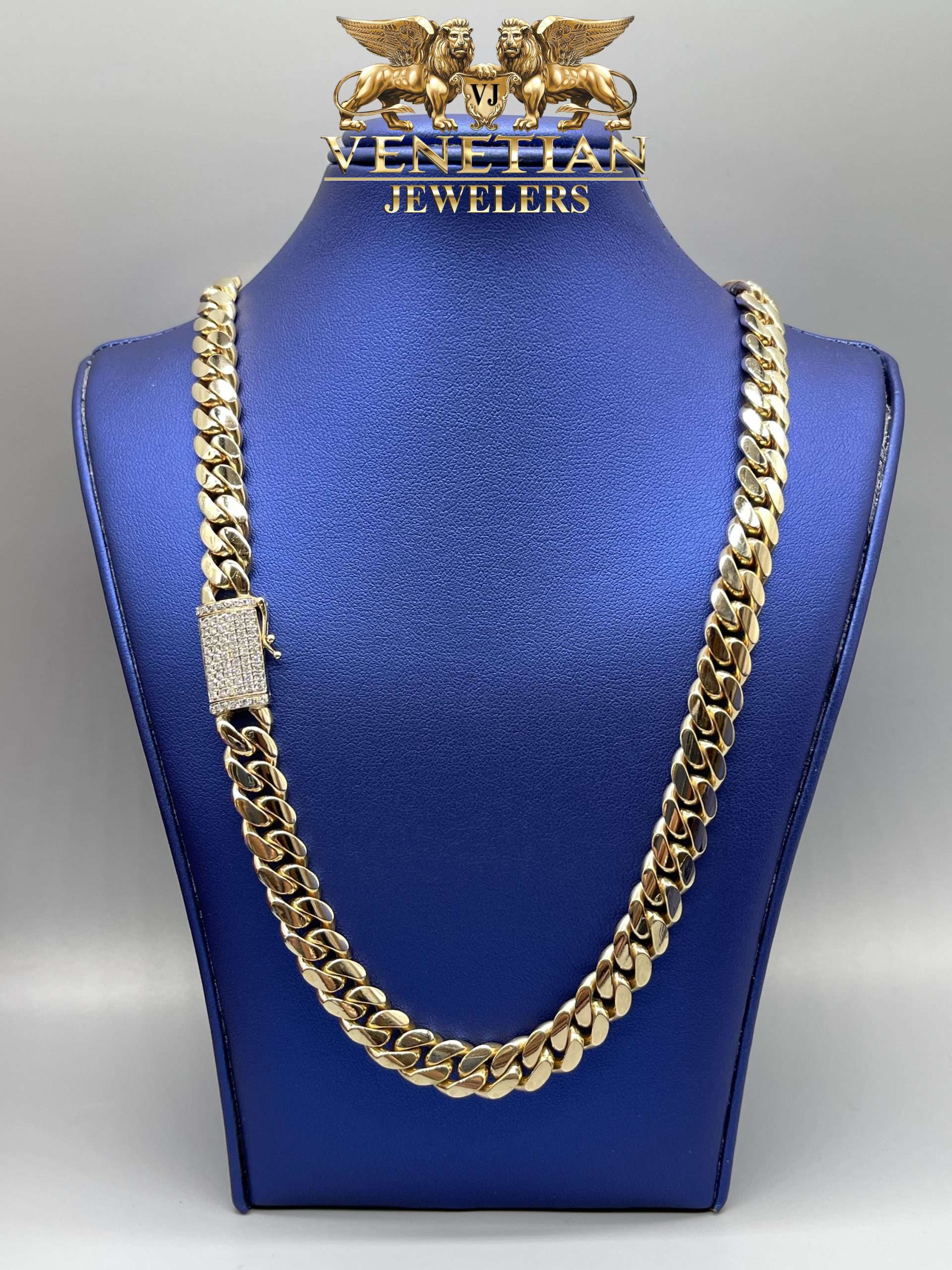 10KT Custom 9MM Gold Necklace – VJ Diamond Sanford Orlando