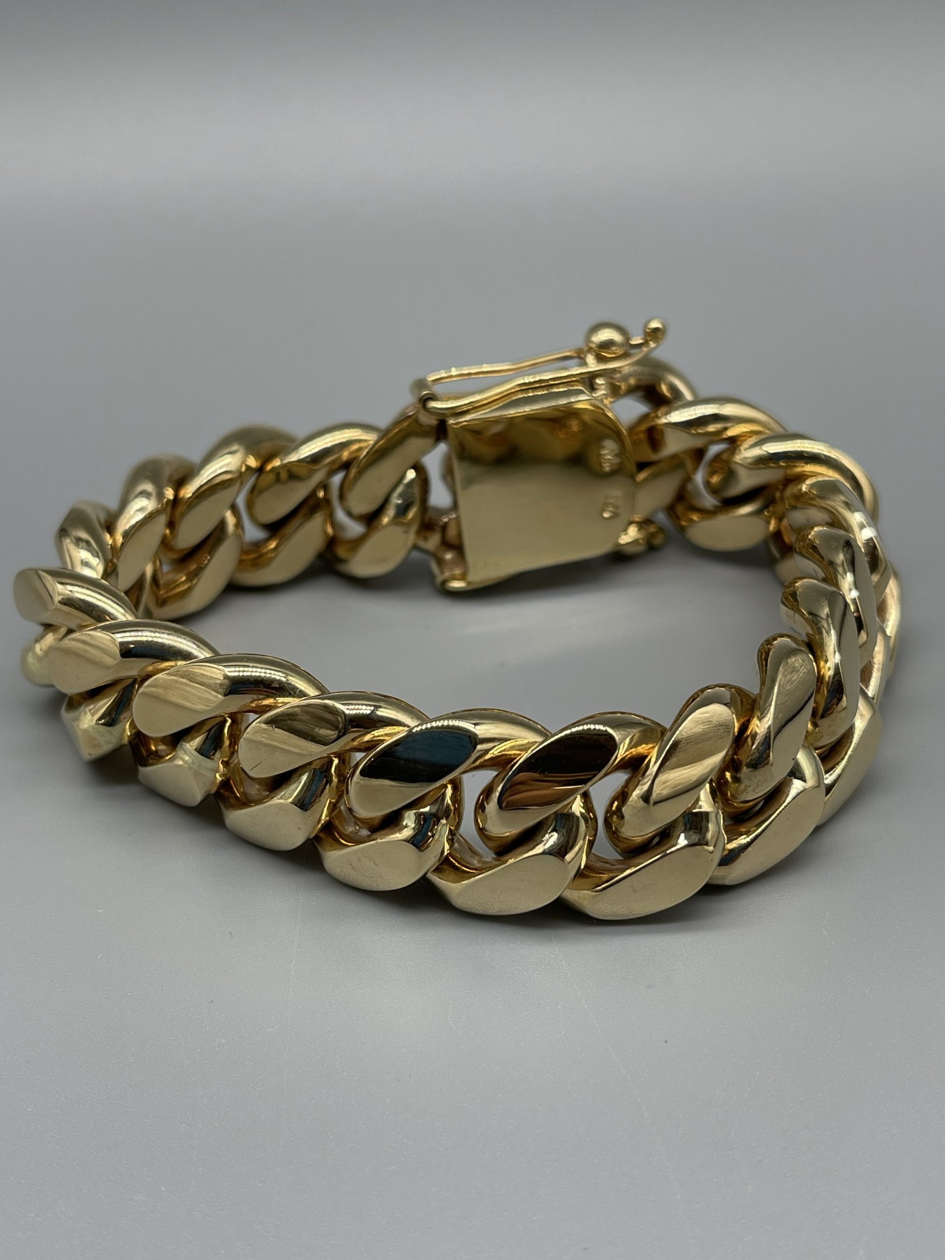 10KT Solid Gold MiamiCuban 19MM Bracelet – VJ Diamond Sanford Orlando