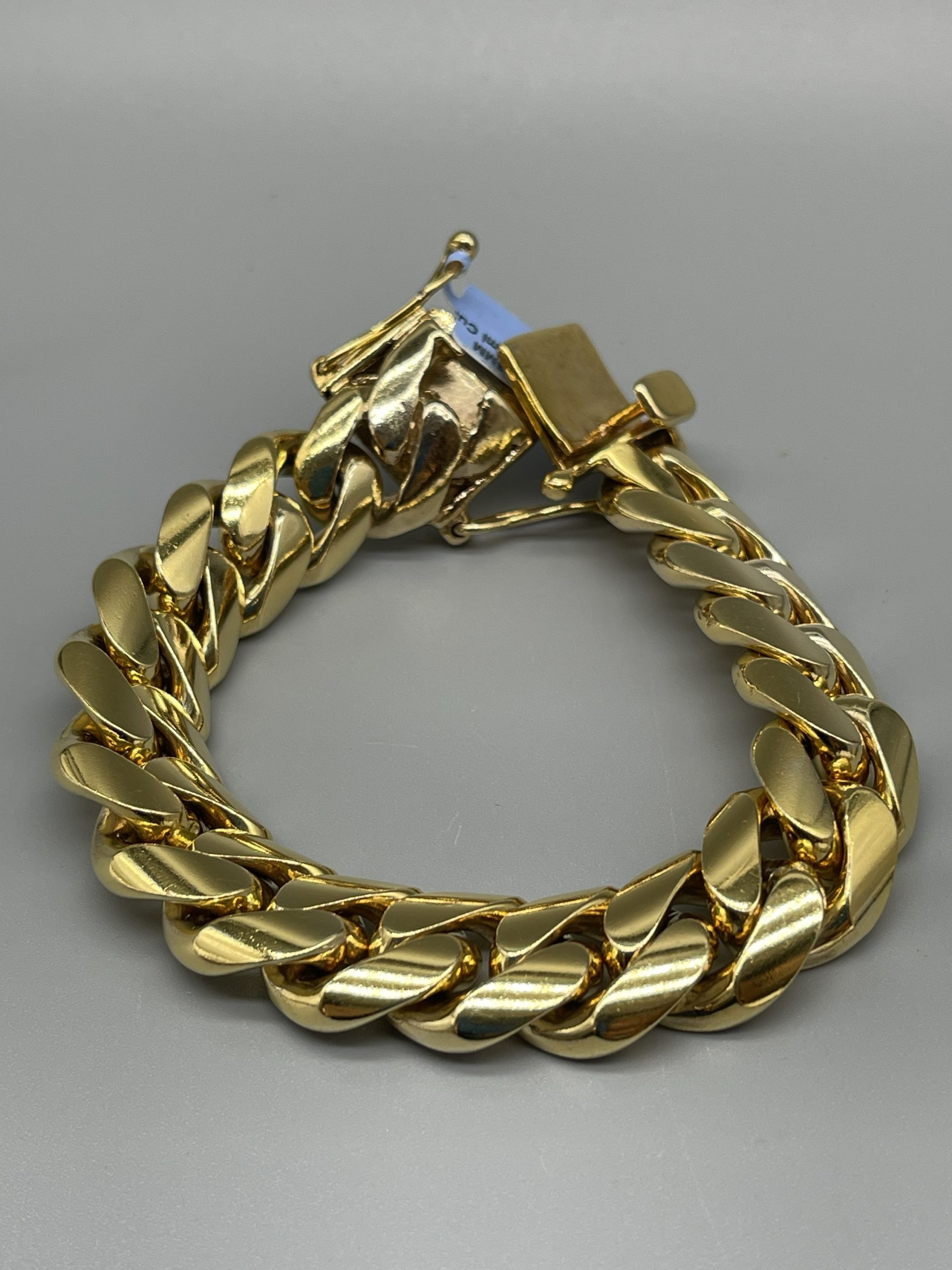 10KT Solid Gold MiamiCuban 16MM Bracelet – VJ Diamond Sanford Orlando