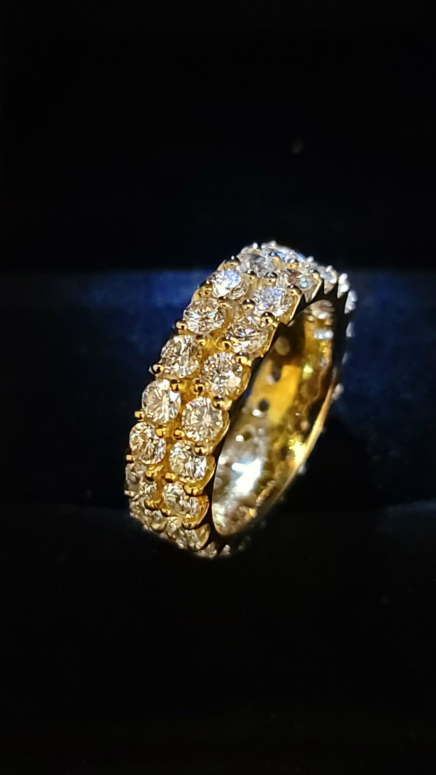 14KT Gold 6.20CT Custom Eternity Ring – VJ Diamond Sanford Orlando