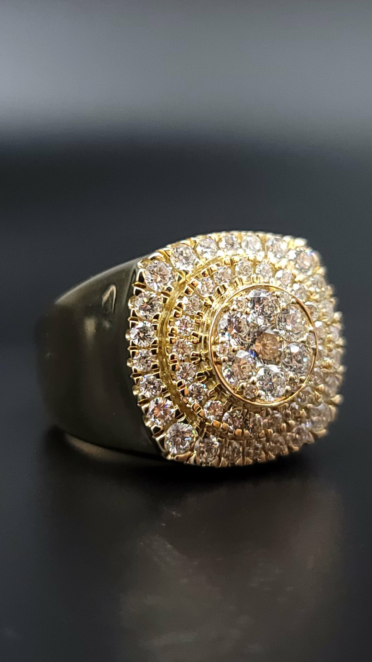 14KT Gold 2.35CT Diamonds Mens Ring – VJ Diamond Sanford Orlando
