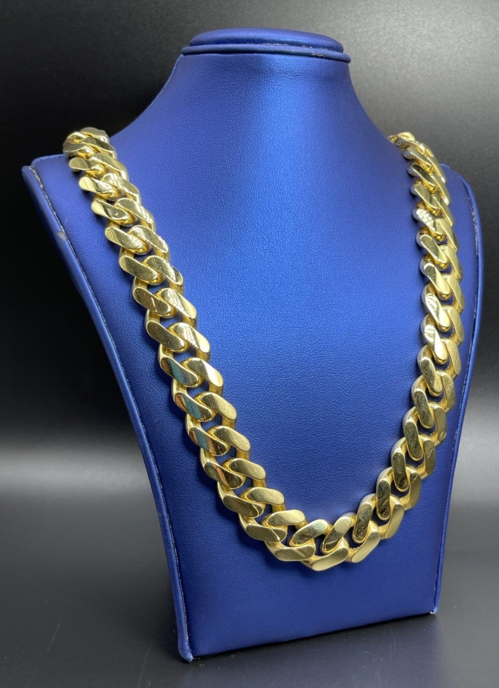 10KT Gold 17MM Monaco 24″ Necklace – VJ Diamond Sanford Orlando
