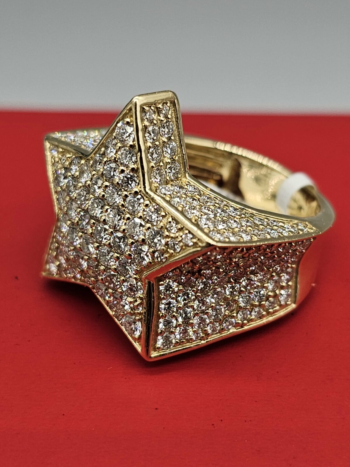 14KT Gold 5.51CT Dia Star Mens Ring – VJ Diamond Sanford Orlando