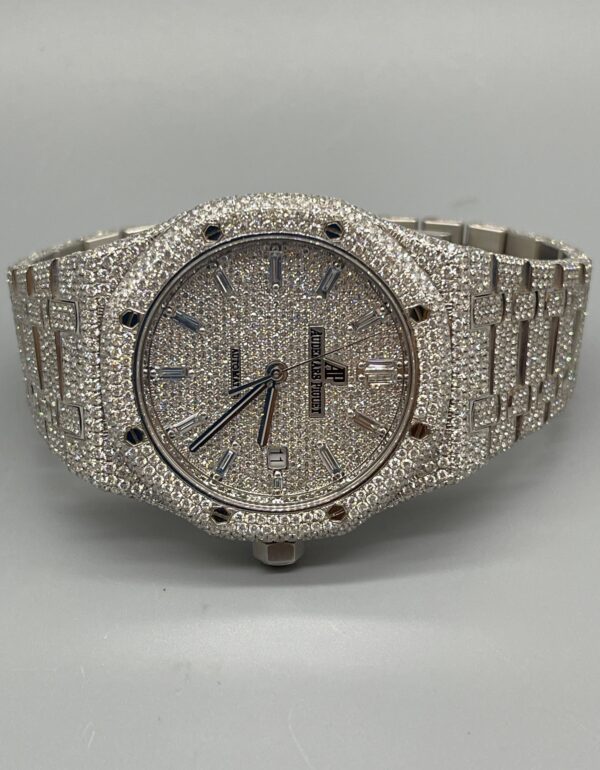 Custom Royal Oak AP 27.50CTW VVS Dia Watch VJ Diamond Sanford