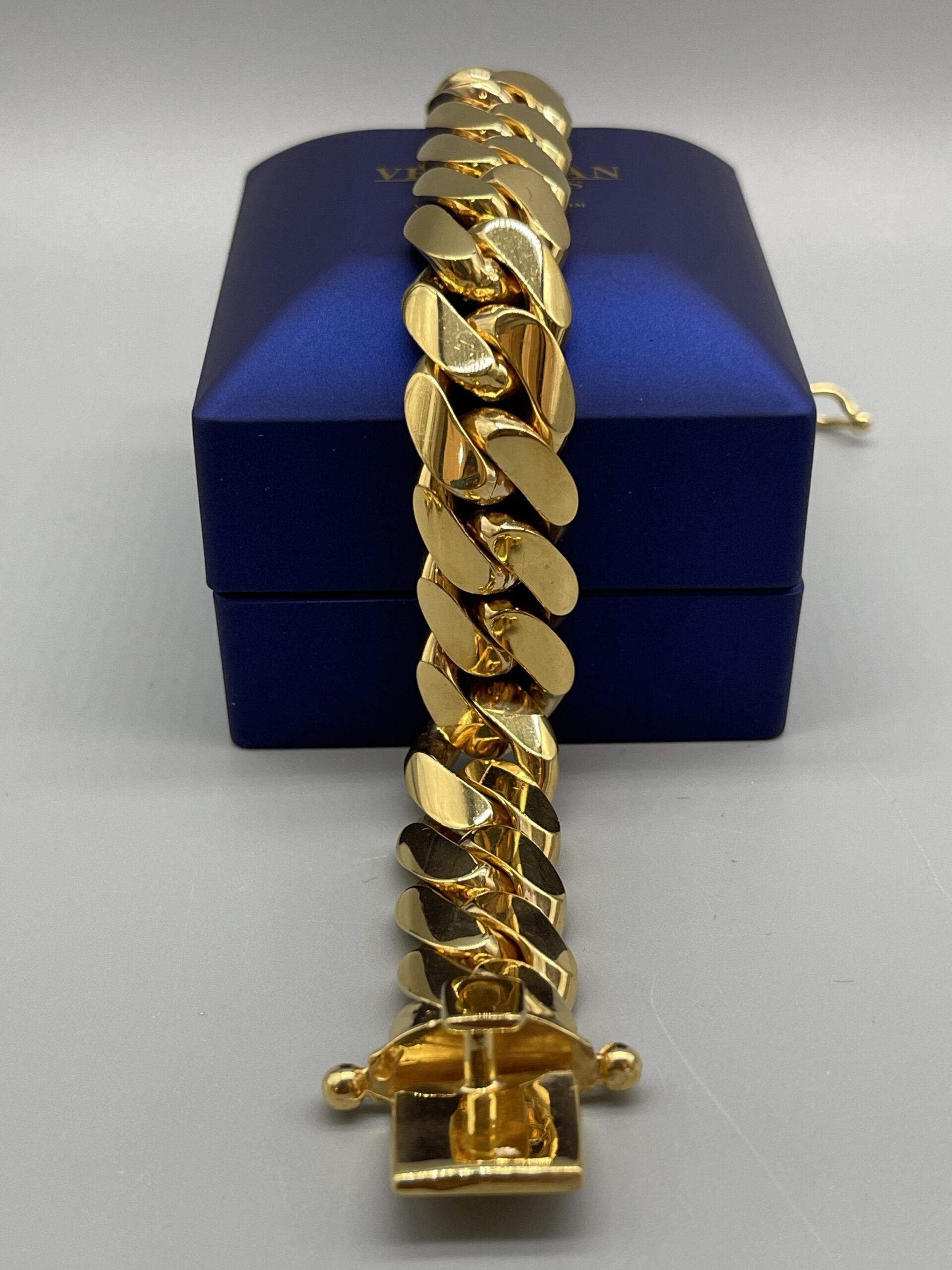 14KT Solid Gold 16.5MM MiamiCuban Bracelet – VJ Diamond Sanford Orlando