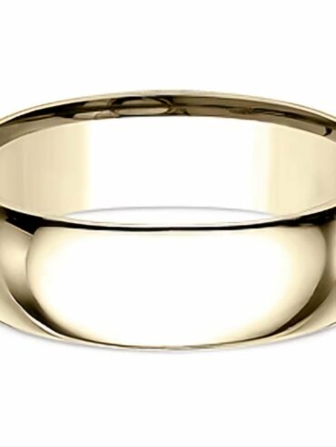 10KY Gold 8MM Comfort Fit Mens Band