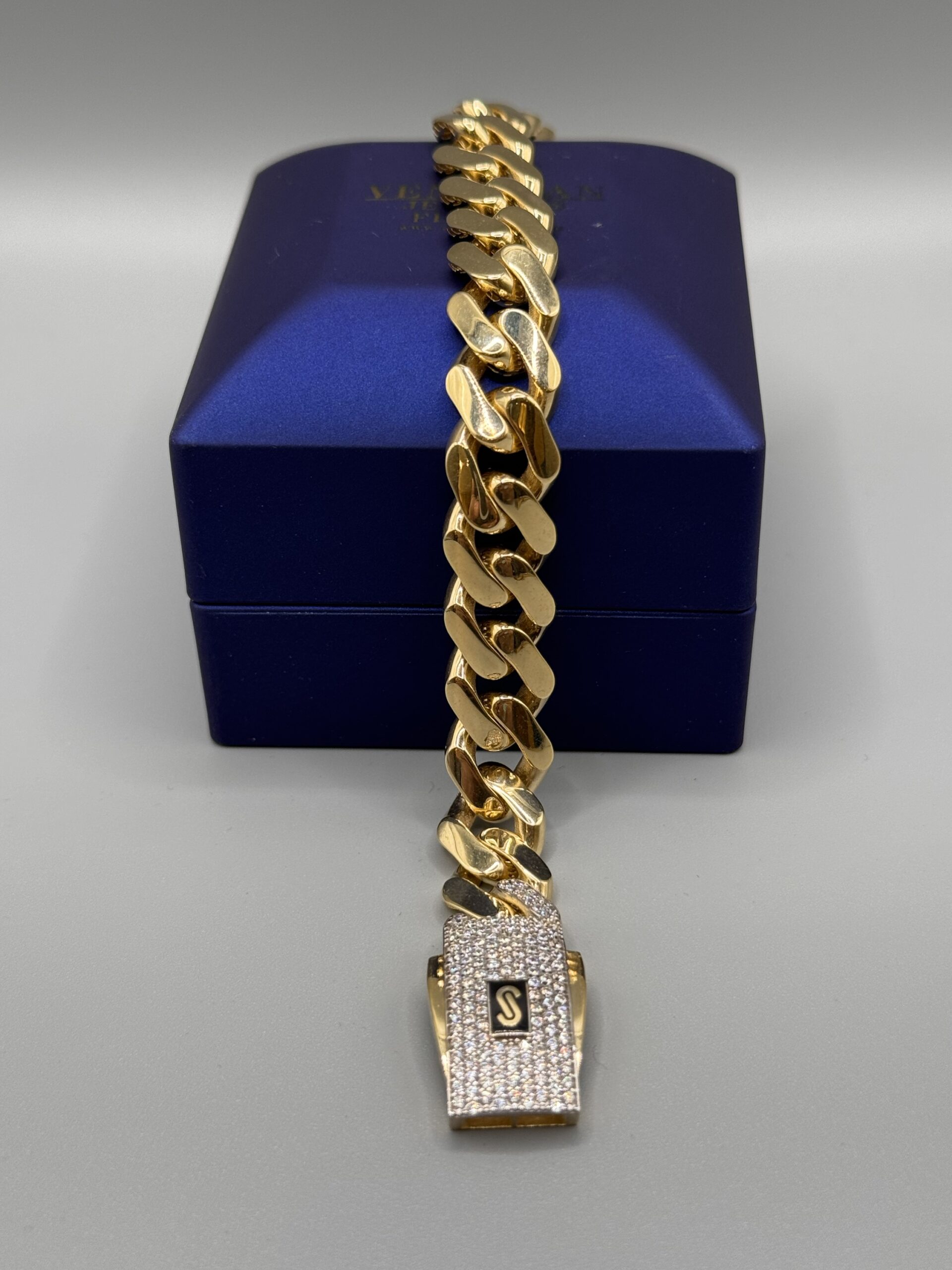 10KT Gold 11MM Monaco 8.5” Bracelet – VJ Diamond Sanford Orlando