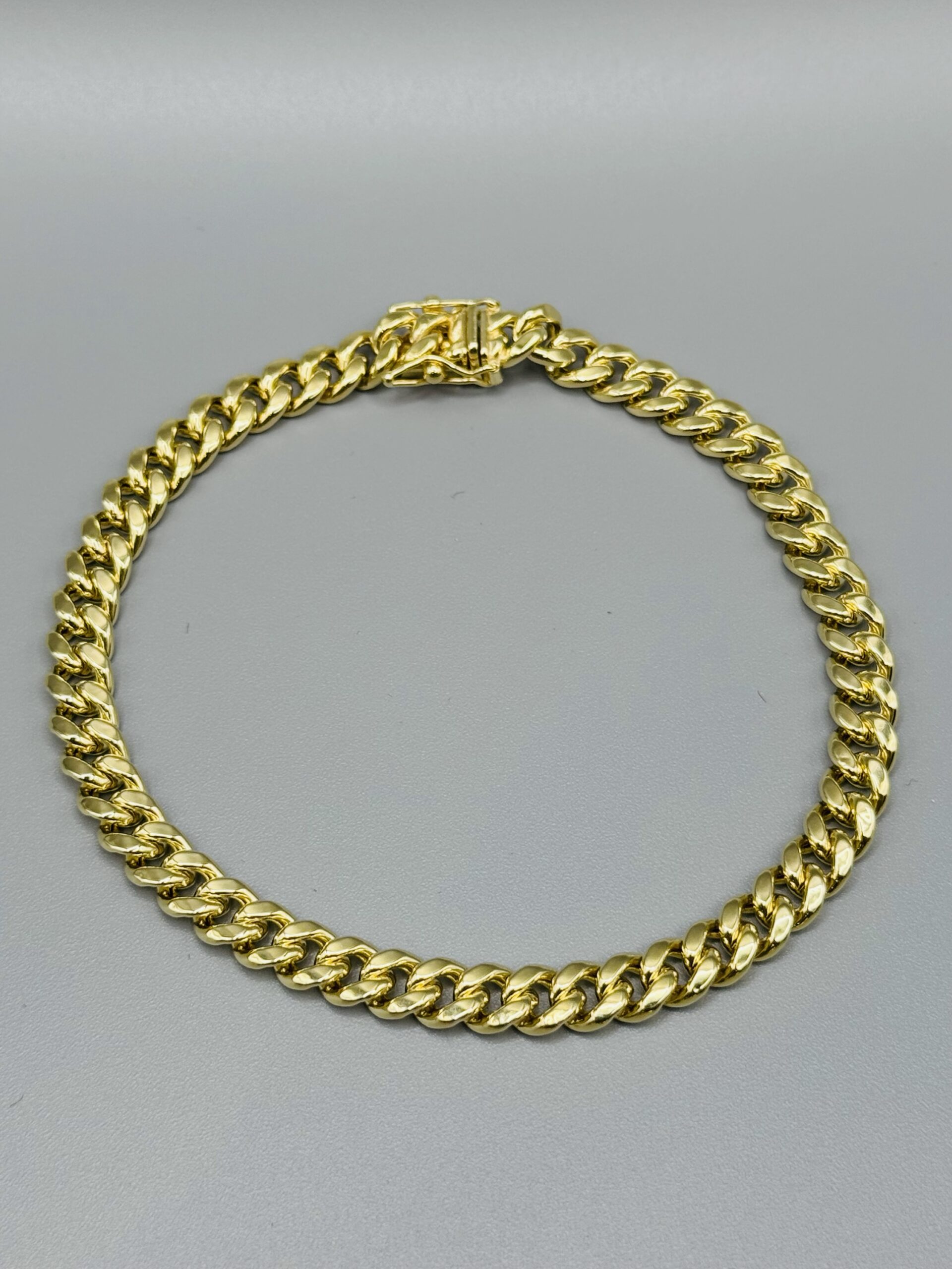 6mm 18Kt Gold IP Miami Cuban Chain Bracelet with CNC Precisi | Ask Design  Jewelers | Olean, NY