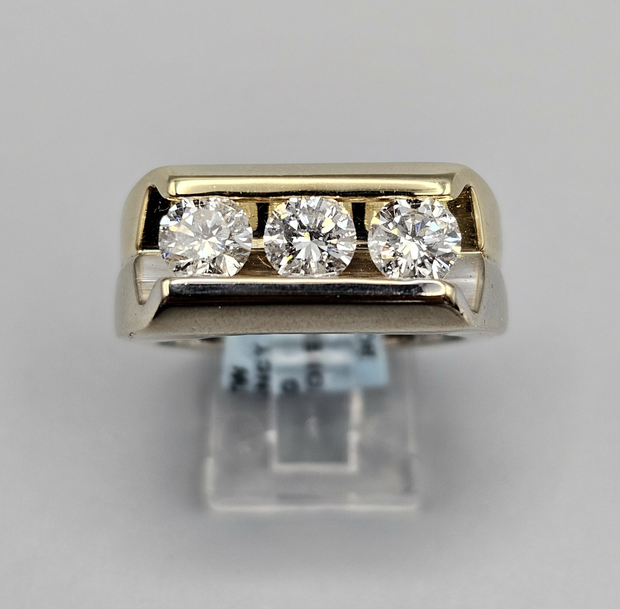 14KT Gold 2.00CT 2-Tone Fancy Mens Ring VJ Diamond Orlando