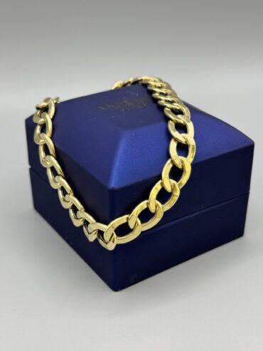 10KT Gold 10MM CurbLink Bracelet